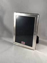 Load image into Gallery viewer, Hallmarked Solid Silver Photograph Frame - Ribbon And Reed Design