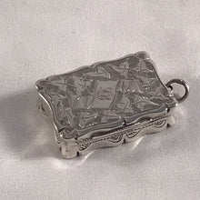 Load image into Gallery viewer, Victorian Silver Vinaigrette With Ivy Leaf Decoration Birmingham 1885