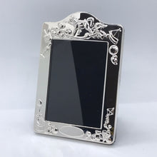 Load image into Gallery viewer, Hallmarked Solid Silver Photograph Frame With Toy Design And Arched Top