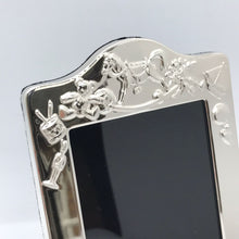 Load image into Gallery viewer, Hallmarked Solid Silver Photograph Frame With Toy Design And Arched Top