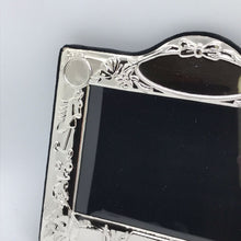 Load image into Gallery viewer, Hallmarked Silver Children’s Photo Frame Nursery Or Christening Bow Design