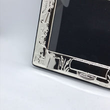 Load image into Gallery viewer, Hallmarked Silver Children’s Photo Frame Nursery Or Christening Bow Design