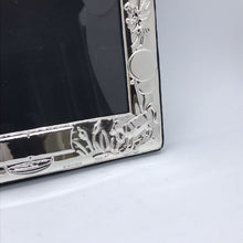Load image into Gallery viewer, Hallmarked Silver Children’s Photo Frame Nursery Or Christening Bow Design