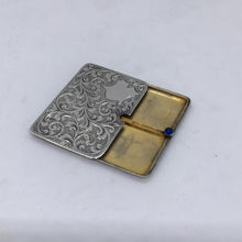 Load image into Gallery viewer, Sliding Silver Stamp Holder Ahronsberg Brothers Birmingham 1904