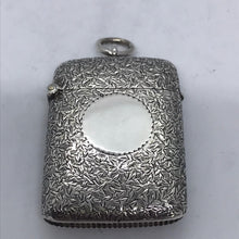 Load image into Gallery viewer, Silver Vesta With Round Cartouche Birmingham 1894