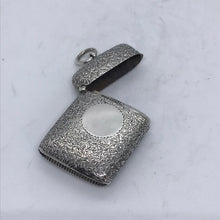 Load image into Gallery viewer, Silver Vesta With Round Cartouche Birmingham 1894