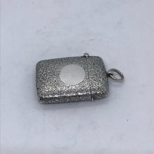 Load image into Gallery viewer, Silver Vesta With Round Cartouche Birmingham 1894