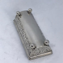 Load image into Gallery viewer, Edwardian Silver Triple Stamp Box A & J Zimmerman Birmingham 1903