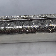 Load image into Gallery viewer, Edwardian Silver Triple Stamp Box A & J Zimmerman Birmingham 1903