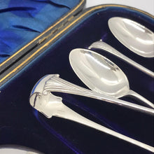 Load image into Gallery viewer, Boxed Set Of Ornate Silver Spoons And Sugar Tongs Sheffield 1936
