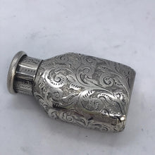 Load image into Gallery viewer, Silver Morton's Patent "The Maze" Vesta Stamped Sterling Silver