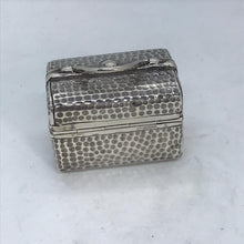 Load image into Gallery viewer, Novelty Silver Box Shaped As A Gladstone Bag Saunders & Shepherd Birmingham 1899