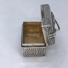 Load image into Gallery viewer, Novelty Silver Box Shaped As A Gladstone Bag Saunders & Shepherd Birmingham 1899
