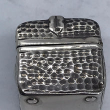 Load image into Gallery viewer, Novelty Silver Box Shaped As A Gladstone Bag Saunders & Shepherd Birmingham 1899
