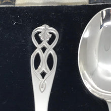 Load image into Gallery viewer, Boxed Set Of Ornate Silver Spoons Henry Clifford Davies 1959