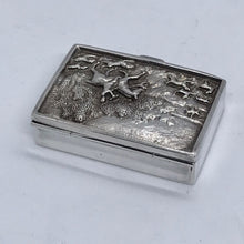 Load image into Gallery viewer, Novelty Silver Box With Embossed Hunting Scene