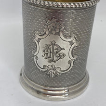 Load image into Gallery viewer, Silver Christening Mug Hallmarked George Unite Birmingham 1875