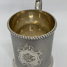 Load image into Gallery viewer, Silver Christening Mug Hallmarked George Unite Birmingham 1875