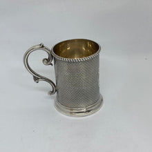 Load image into Gallery viewer, Silver Christening Mug Hallmarked George Unite Birmingham 1875