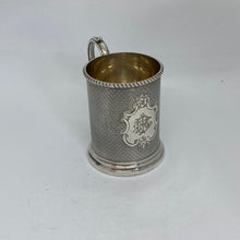 Load image into Gallery viewer, Silver Christening Mug Hallmarked George Unite Birmingham 1875