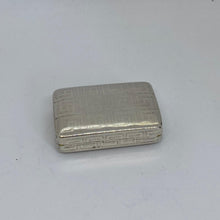 Load image into Gallery viewer, George III Silver Snuff Box With Greek Key Decoration Matthew Linwood Birmingham 1804