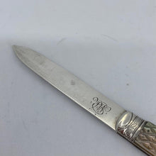 Load image into Gallery viewer, Silver And Mother Of Pearl Fruit Knife George Unite Birmingham 1858