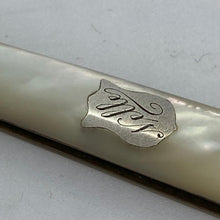 Load image into Gallery viewer, Silver And Mother Of Pearl Fruit Knife Thomas Marples Sheffield 1895