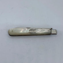 Load image into Gallery viewer, Silver And Mother Of Pearl Fruit Knife Thomas Marples Sheffield 1895