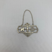 Load image into Gallery viewer, Edwardian Silver Decanter Label / Spirit Label Gin Birmingham 1907