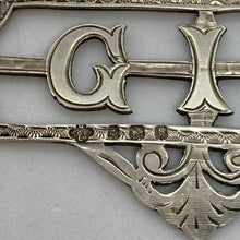 Load image into Gallery viewer, Edwardian Silver Decanter Label / Spirit Label Gin Birmingham 1907