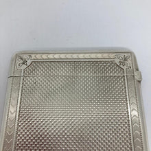 Load image into Gallery viewer, Silver Card Case George Unite Birmingham 1881 In Original Box