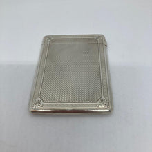 Load image into Gallery viewer, Silver Card Case George Unite Birmingham 1881 In Original Box