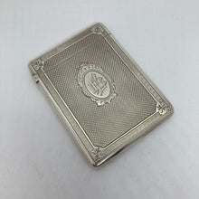 Load image into Gallery viewer, Silver Card Case George Unite Birmingham 1881 In Original Box
