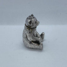 Load image into Gallery viewer, Edwardian Solid Silver Teddy Bear Pepperette William Vale & Sons Birmingham 1908