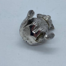 Load image into Gallery viewer, Edwardian Solid Silver Teddy Bear Pepperette William Vale & Sons Birmingham 1908