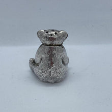 Load image into Gallery viewer, Edwardian Solid Silver Teddy Bear Pepperette William Vale & Sons Birmingham 1908