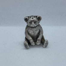 Load image into Gallery viewer, Edwardian Solid Silver Teddy Bear Pepperette William Vale & Sons Birmingham 1908