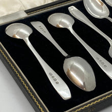Load image into Gallery viewer, Set Of Silver Teaspoons With Patterned Handles Arthur Price Birmingham 1938