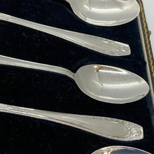 Load image into Gallery viewer, Set Of Silver Teaspoons With Patterned Handles Arthur Price Birmingham 1938