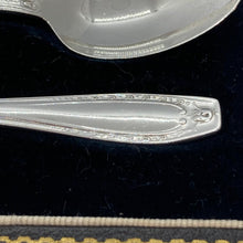 Load image into Gallery viewer, Set Of Silver Teaspoons With Patterned Handles Arthur Price Birmingham 1938