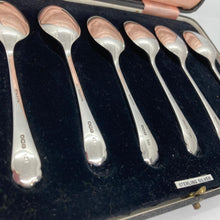 Load image into Gallery viewer, Set Of Six Silver Teaspoons With Shaped Handles Sheffield 1946