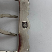 Load image into Gallery viewer, Georgian Silver Shoe Buckle Partial Hallmarks