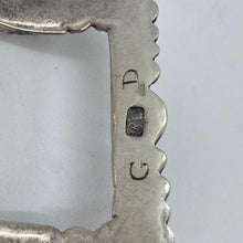 Load image into Gallery viewer, Georgian Silver Shoe Buckle Partial Hallmarks