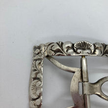Load image into Gallery viewer, Georgian Silver Shoe Buckle Partial Hallmarks