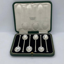 Load image into Gallery viewer, Set Of Six Silver Seal Top Teaspoons Cooper Brothers Sheffield 1926