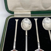 Load image into Gallery viewer, Set Of Six Silver Seal Top Teaspoons Cooper Brothers Sheffield 1926