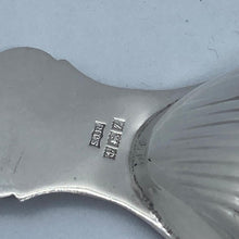 Load image into Gallery viewer, Silver Caddy Spoon Scalloped Bowl And Shell Handle Birmingham 1989