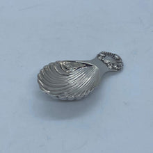 Load image into Gallery viewer, Silver Caddy Spoon Scalloped Bowl And Shell Handle Birmingham 1989