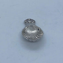 Load image into Gallery viewer, Silver Caddy Spoon Scalloped Bowl And Shell Handle Birmingham 1989