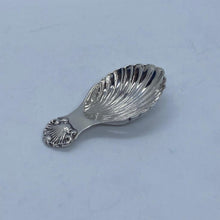 Load image into Gallery viewer, Silver Caddy Spoon Scalloped Bowl And Shell Handle Birmingham 1989
